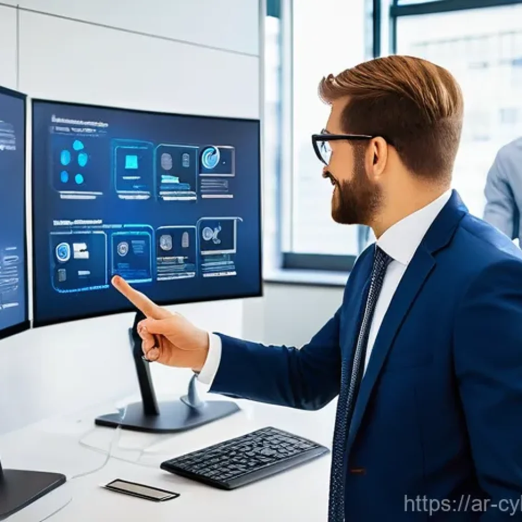 사이버 보안 인식 프로그램을 위한 외부 전문가 활용 - **Prompt 1: Collaborative Cybersecurity Learning Session**
    "A diverse group of office profession...